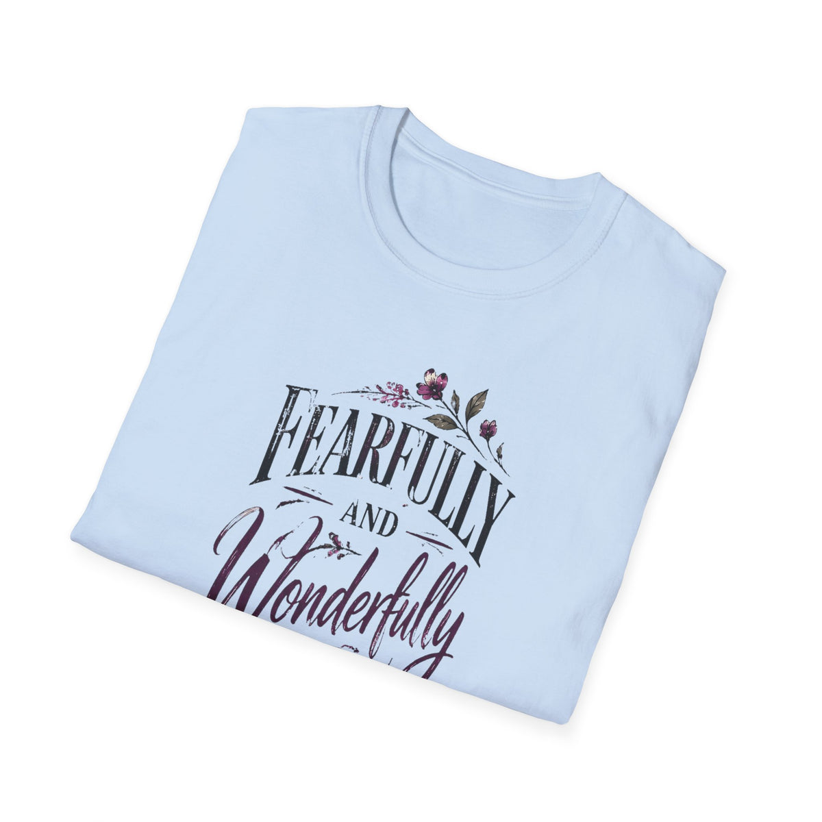 Fearfully and Wonderfully Made Inspirational Bible Verse T-Shirt