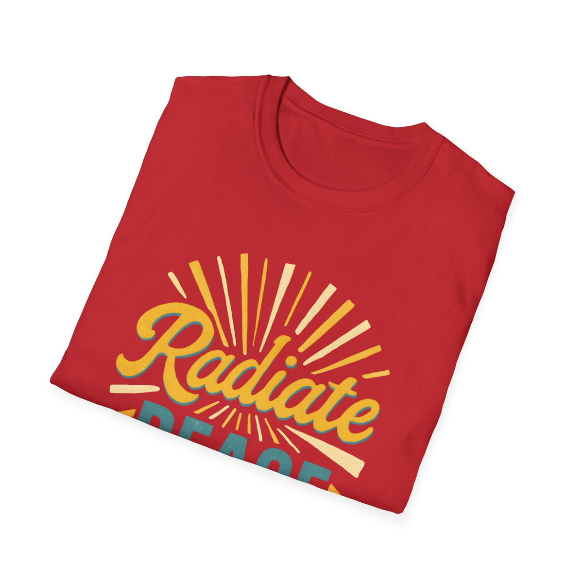 Radiate Peace T-Shirt — Sunshine Graphic Tee for Mindful Living