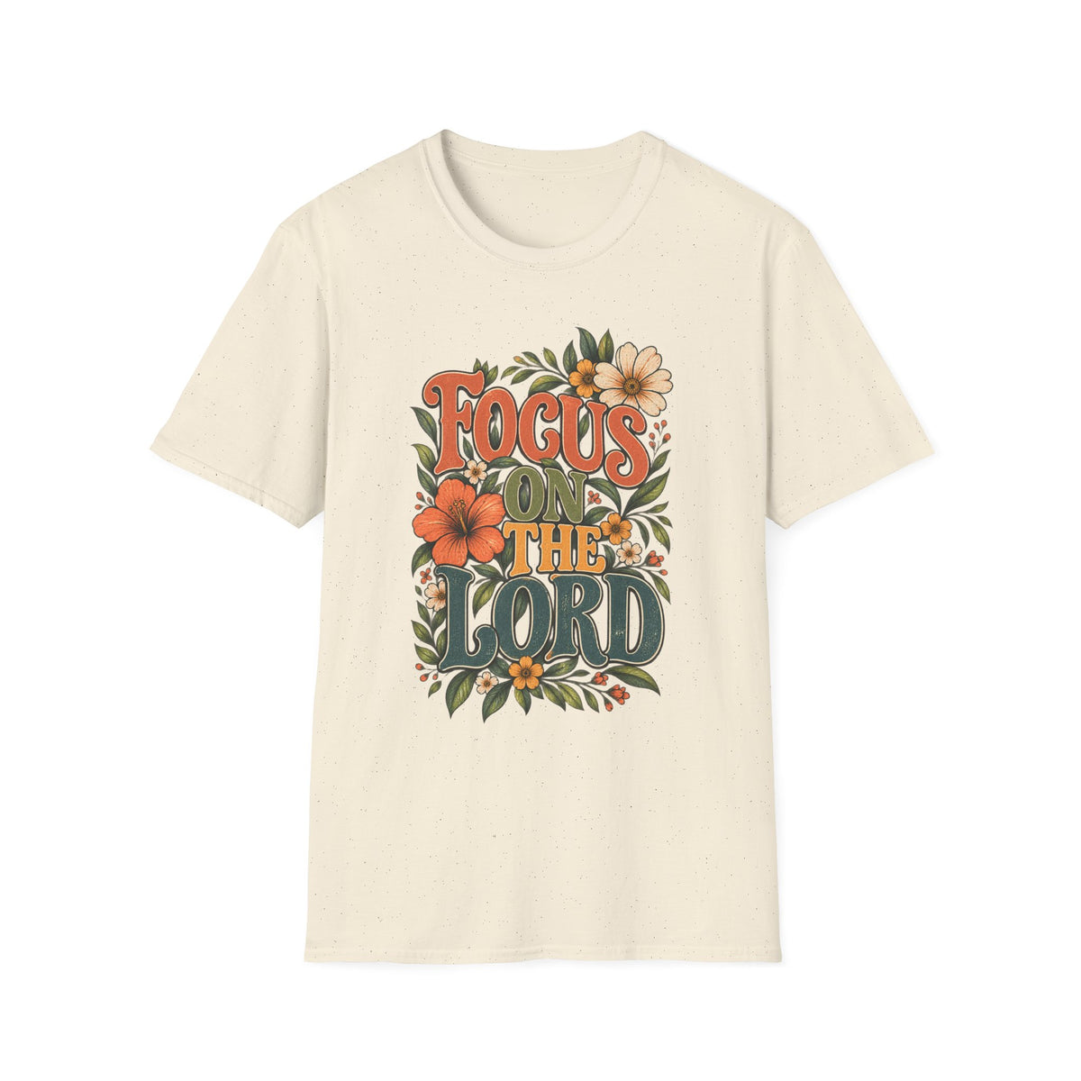 Focus on the Lord Floral Christian T-Shirt
