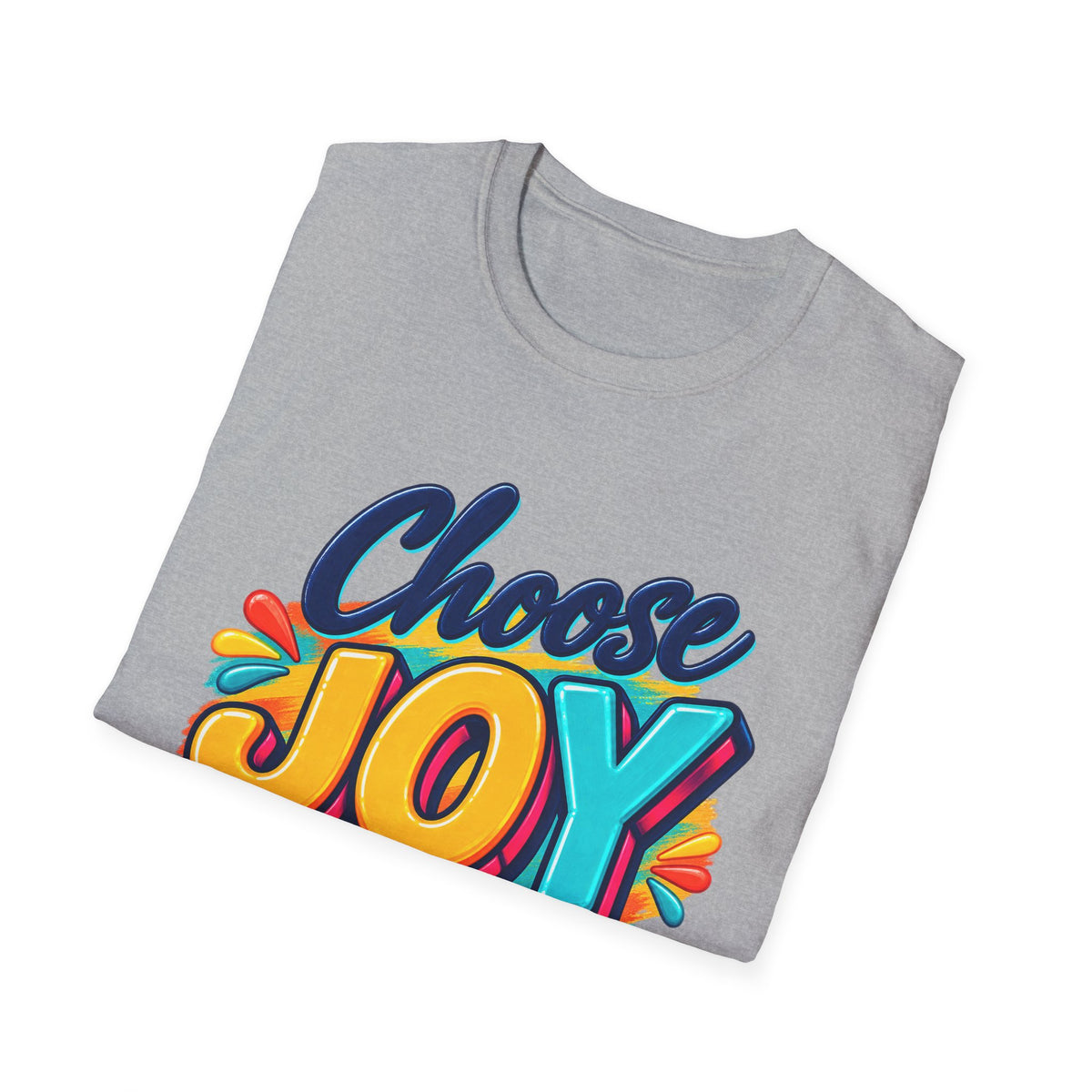 Choose Joy T‑Shirt — Colorful Nehemiah 8:10 Christian Tee