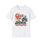 Give Me an Amen Graphic Scooter T-Shirt – Faith-Inspired Christian Retro Design