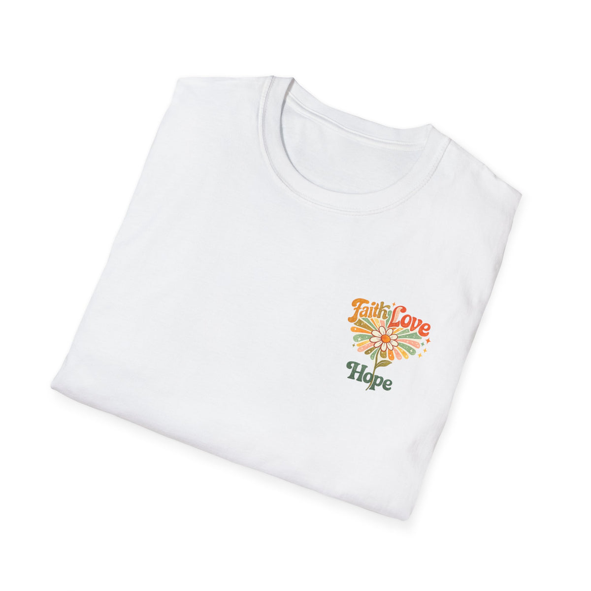 Hope Floral T-Shirt — Small Chest Flower Graphic Tee