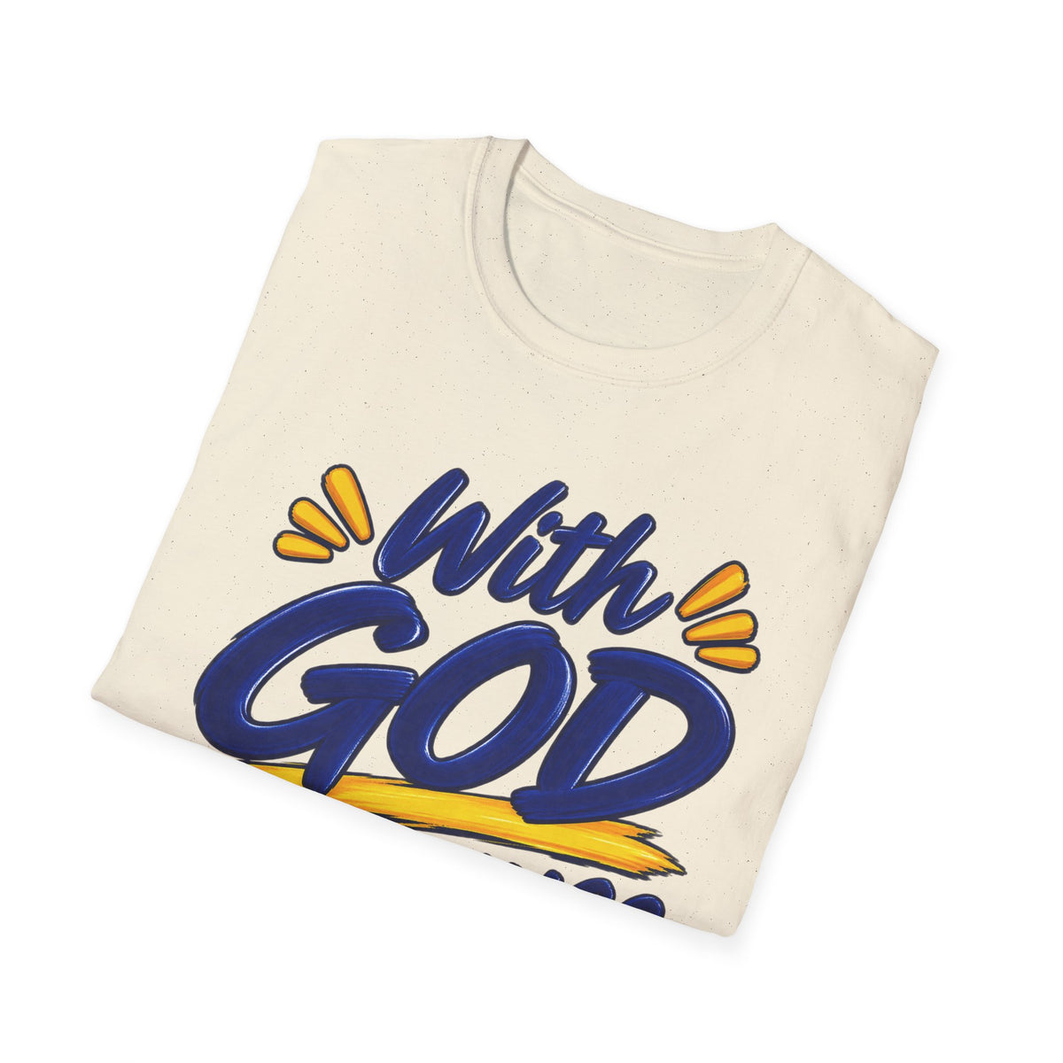 With God All Things Are Possible Christian T-Shirt – Matthew 19:26
