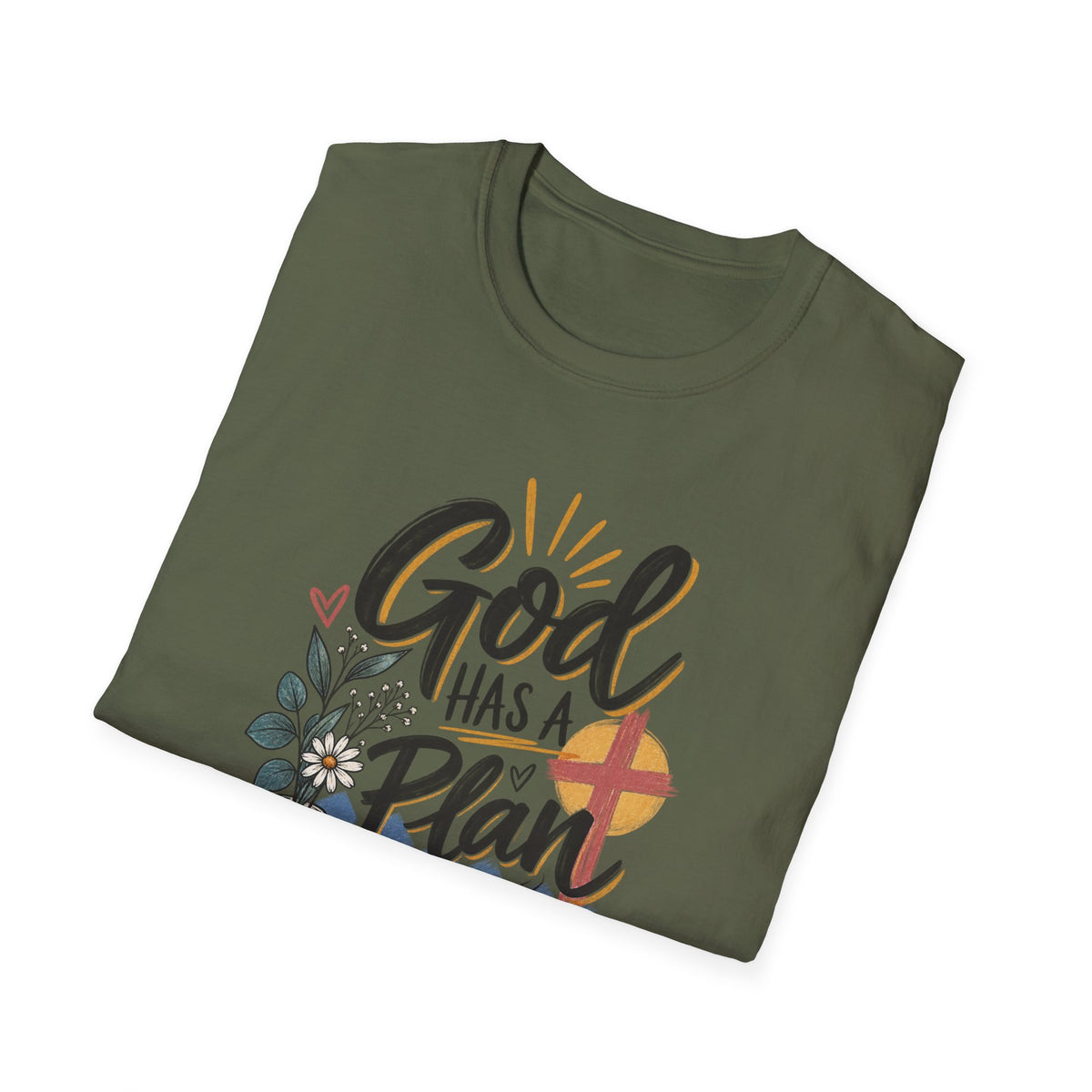 God Has a Plan Christian Faith T-Shirt