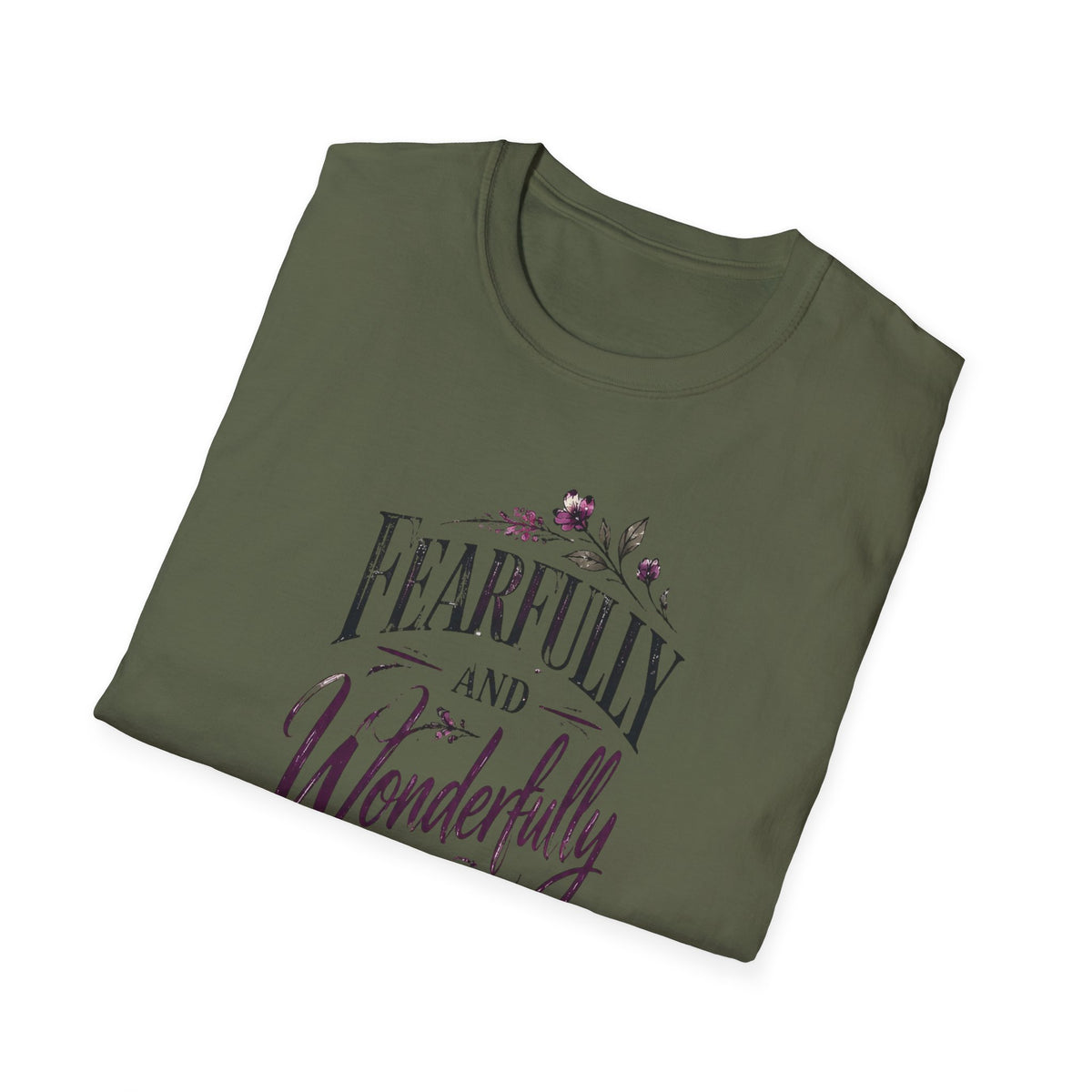 Fearfully and Wonderfully Made Inspirational Bible Verse T-Shirt