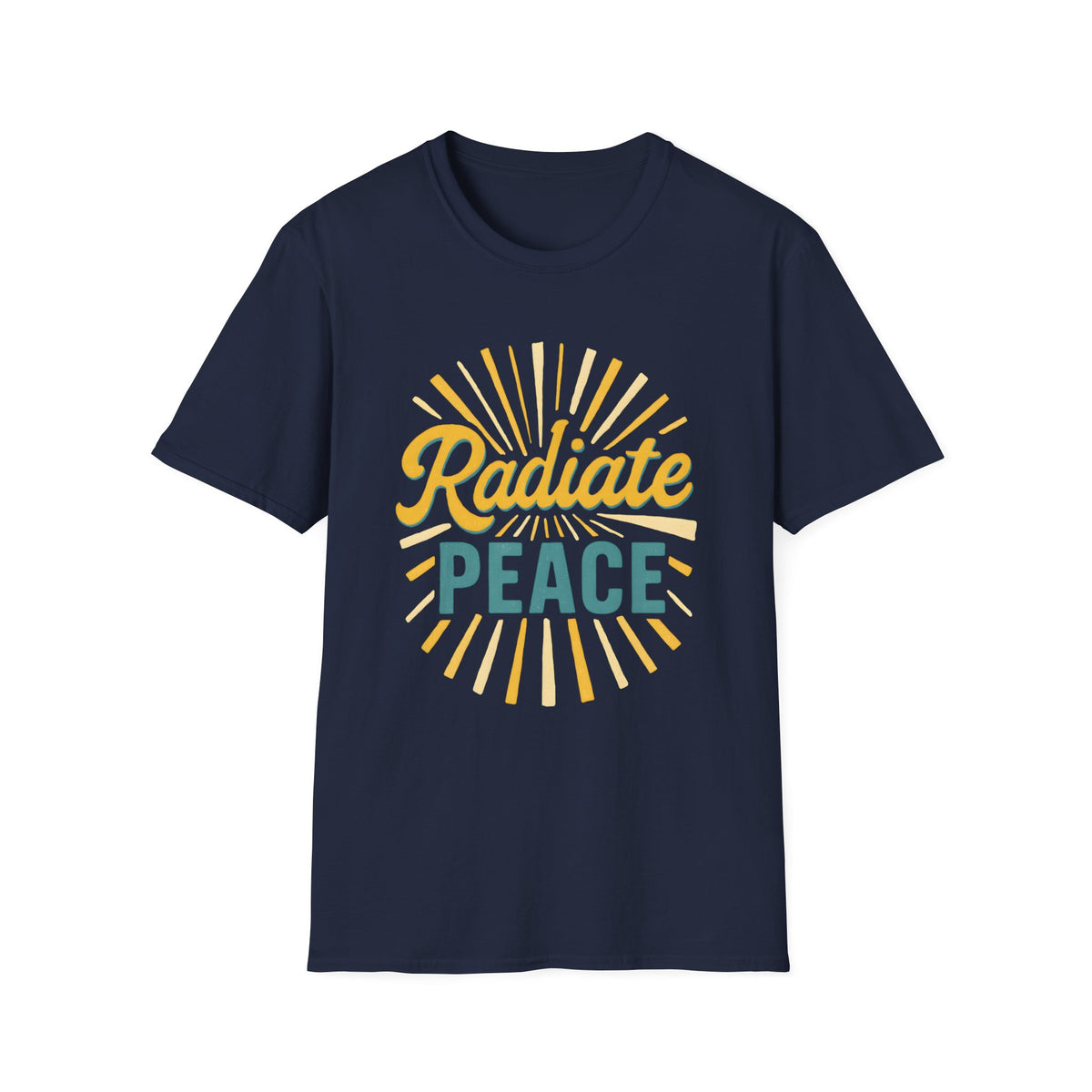 Radiate Peace T-Shirt — Sunshine Graphic Tee for Mindful Living
