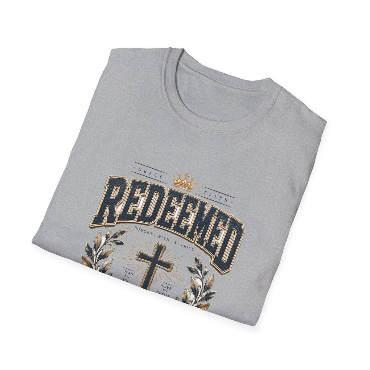 Redeemed Christian T-Shirt — Cross & Laurel Faith Tee