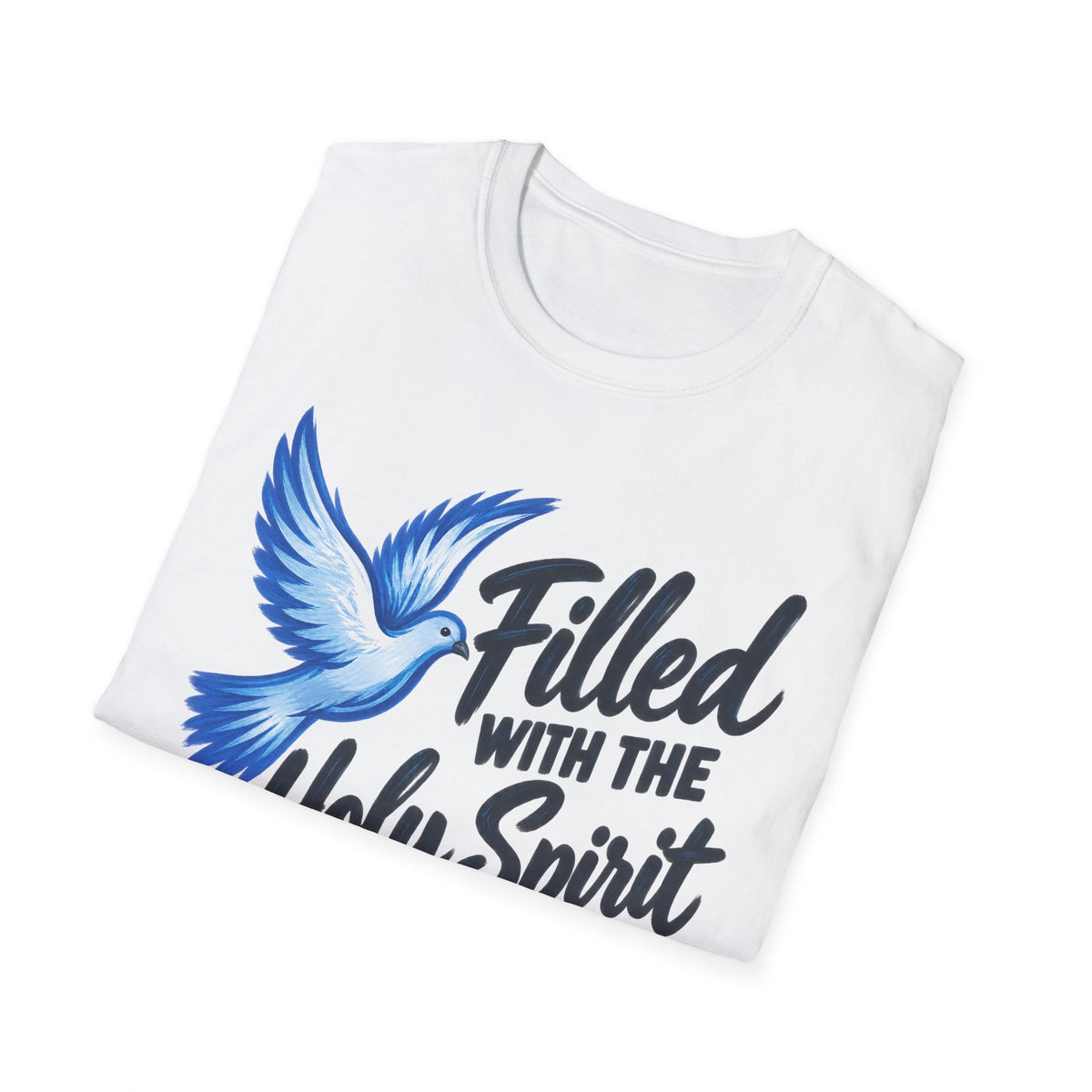 Filled With the Holy Spirit T-Shirt — Christian Dove Scripture Tee (Acts 1:8)