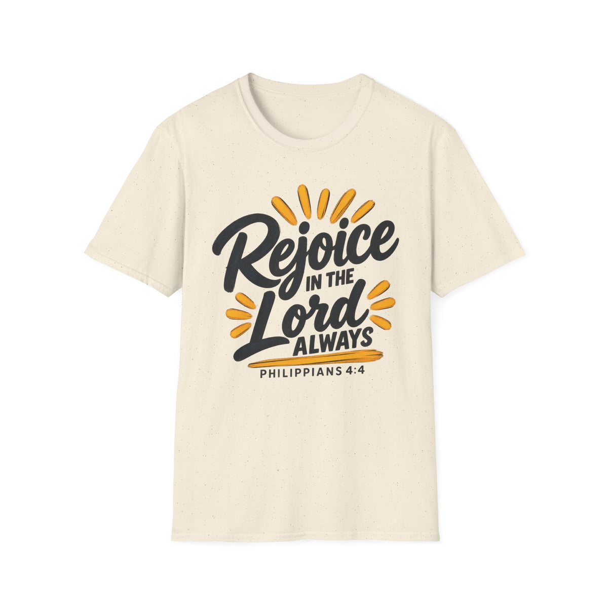 Rejoice in the Lord Always T-Shirt — Philippians 4:4 Christian Faith Tee