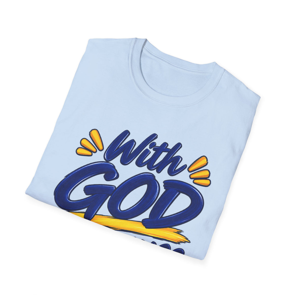 With God All Things Are Possible Christian T-Shirt – Matthew 19:26