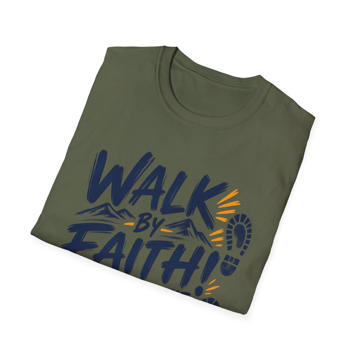 Walk by Faith Not by Sight Christian T-Shirt – 2 Corinthians 5:7