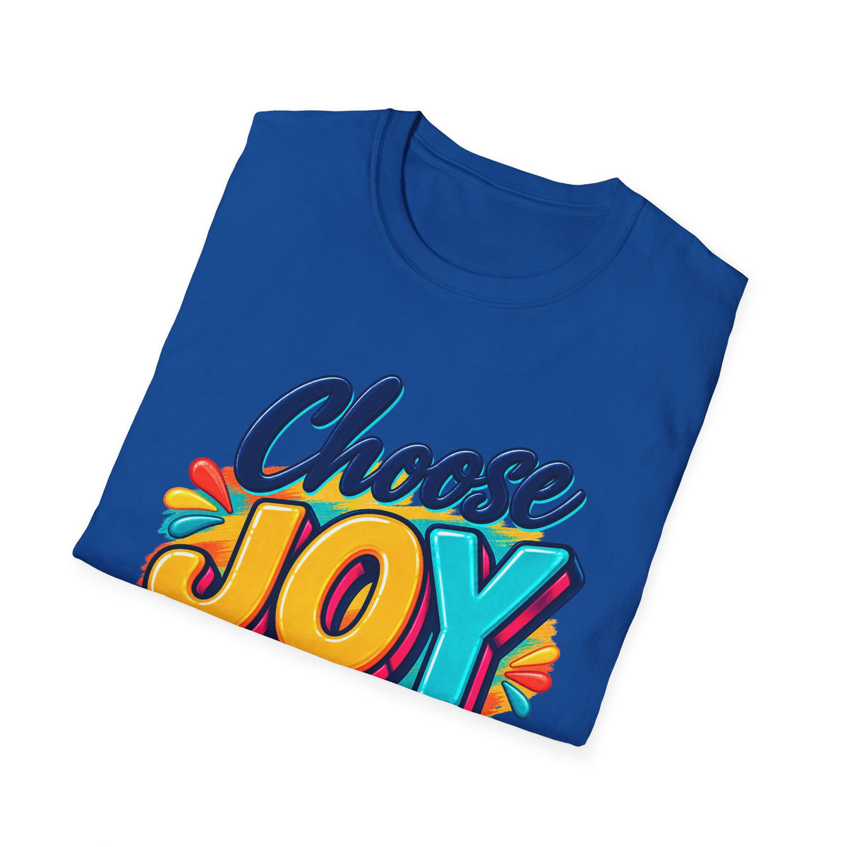 Choose Joy T‑Shirt — Colorful Nehemiah 8:10 Christian Tee