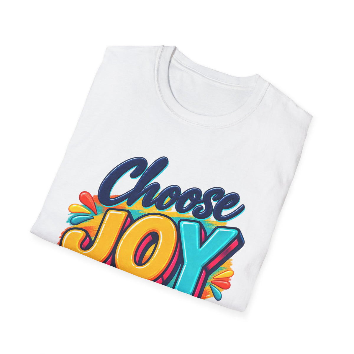 Choose Joy T‑Shirt — Colorful Nehemiah 8:10 Christian Tee