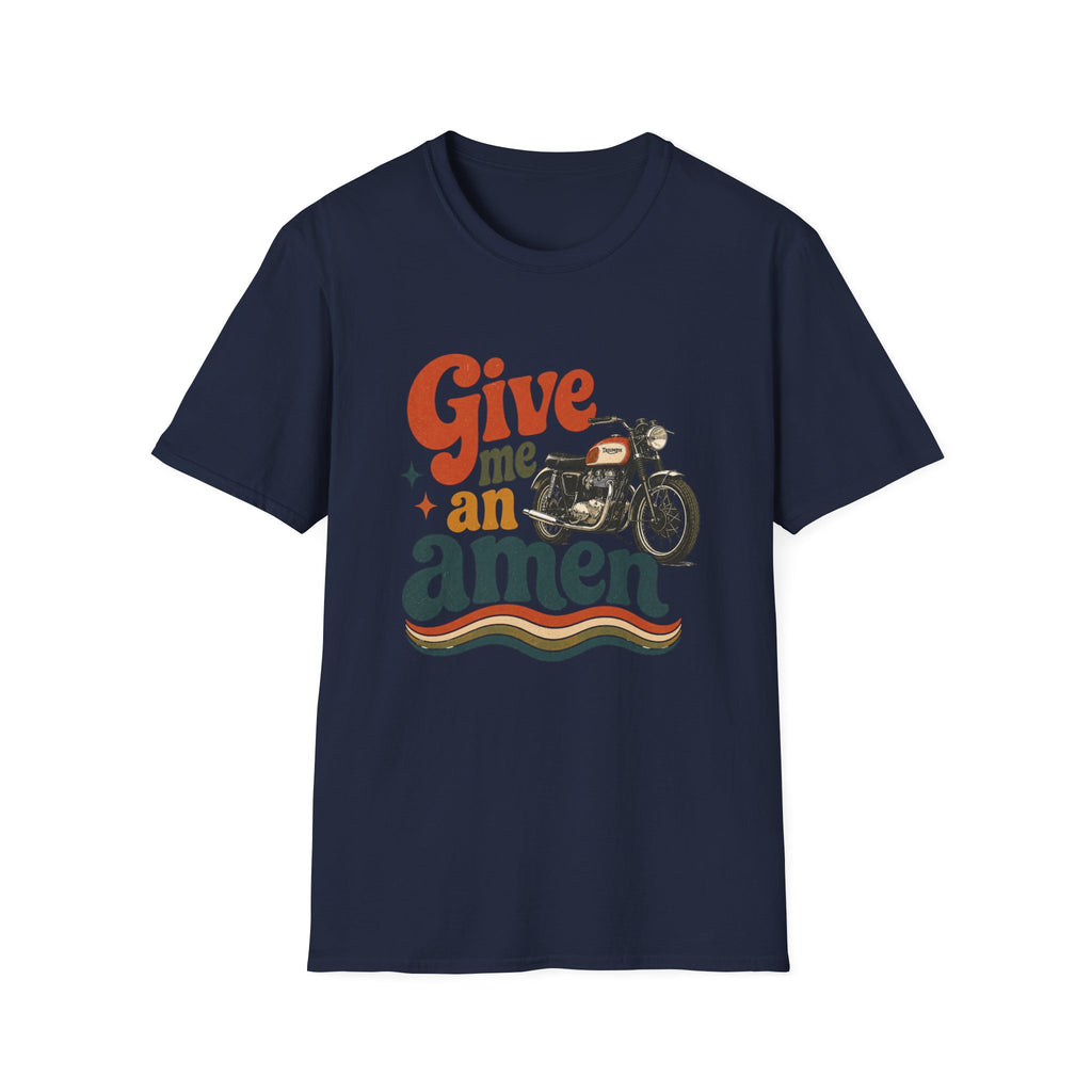 Give Me an Amen Motorcycle Graphic T-Shirt