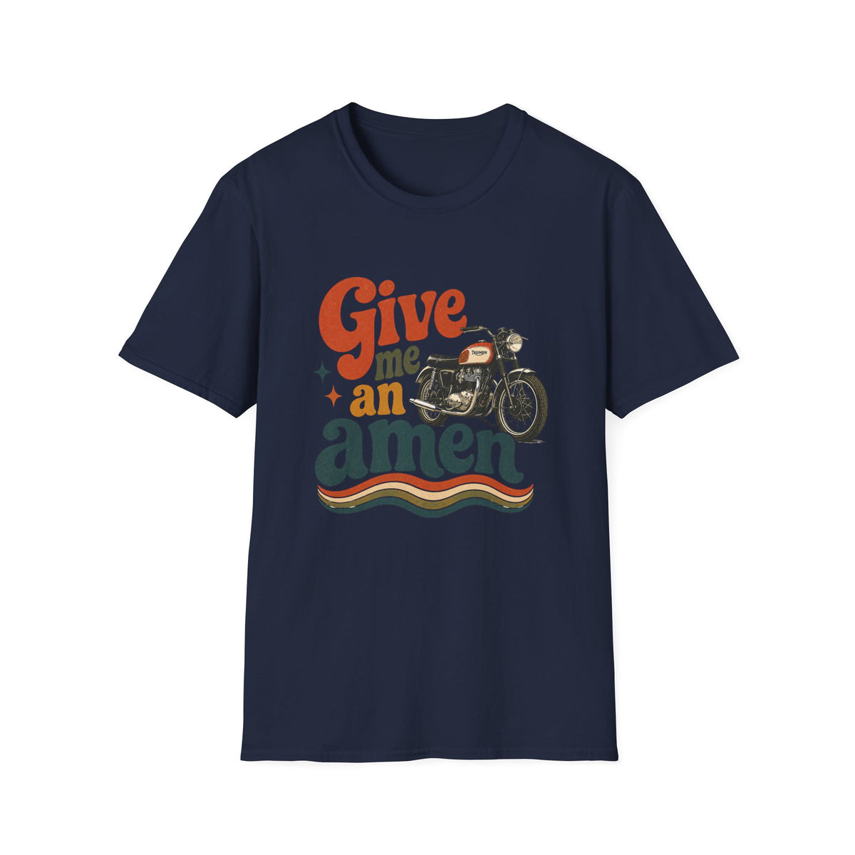 Give Me an Amen Motorcycle Graphic T-Shirt