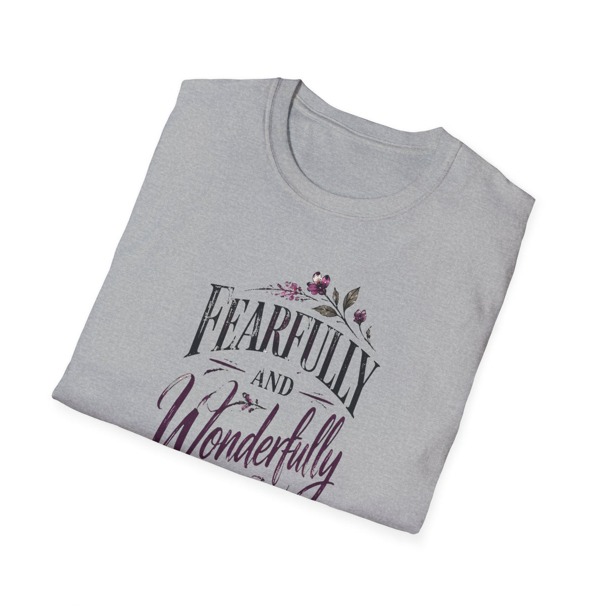 Fearfully and Wonderfully Made Inspirational Bible Verse T-Shirt