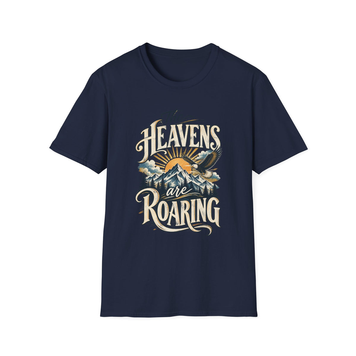 The Heavens Are Roaring Mountain Christian T-Shirt