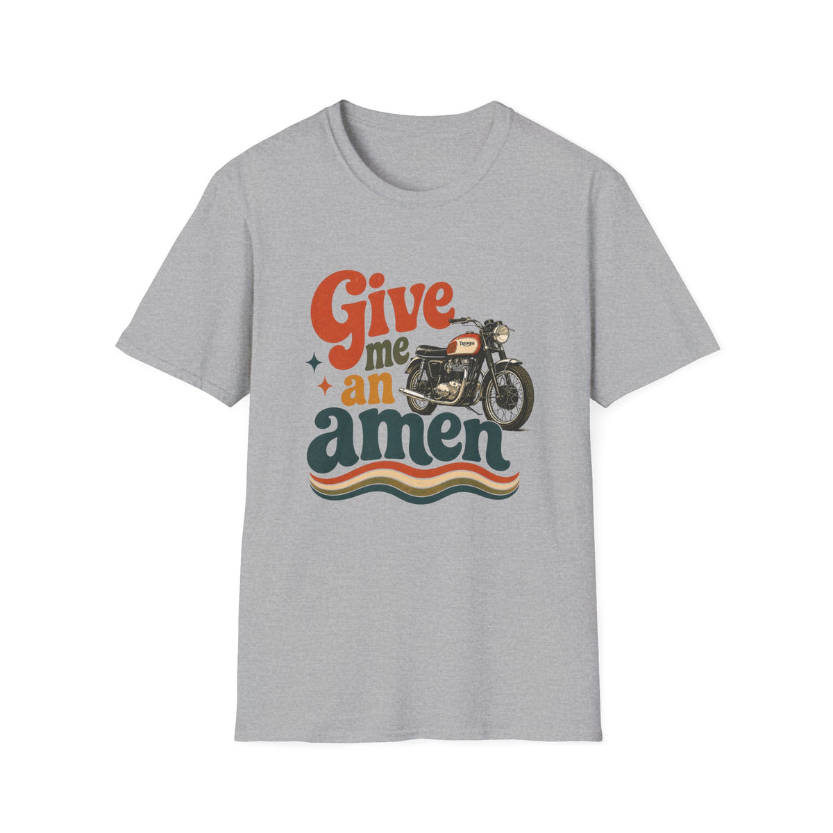 Give Me an Amen Motorcycle Graphic T-Shirt