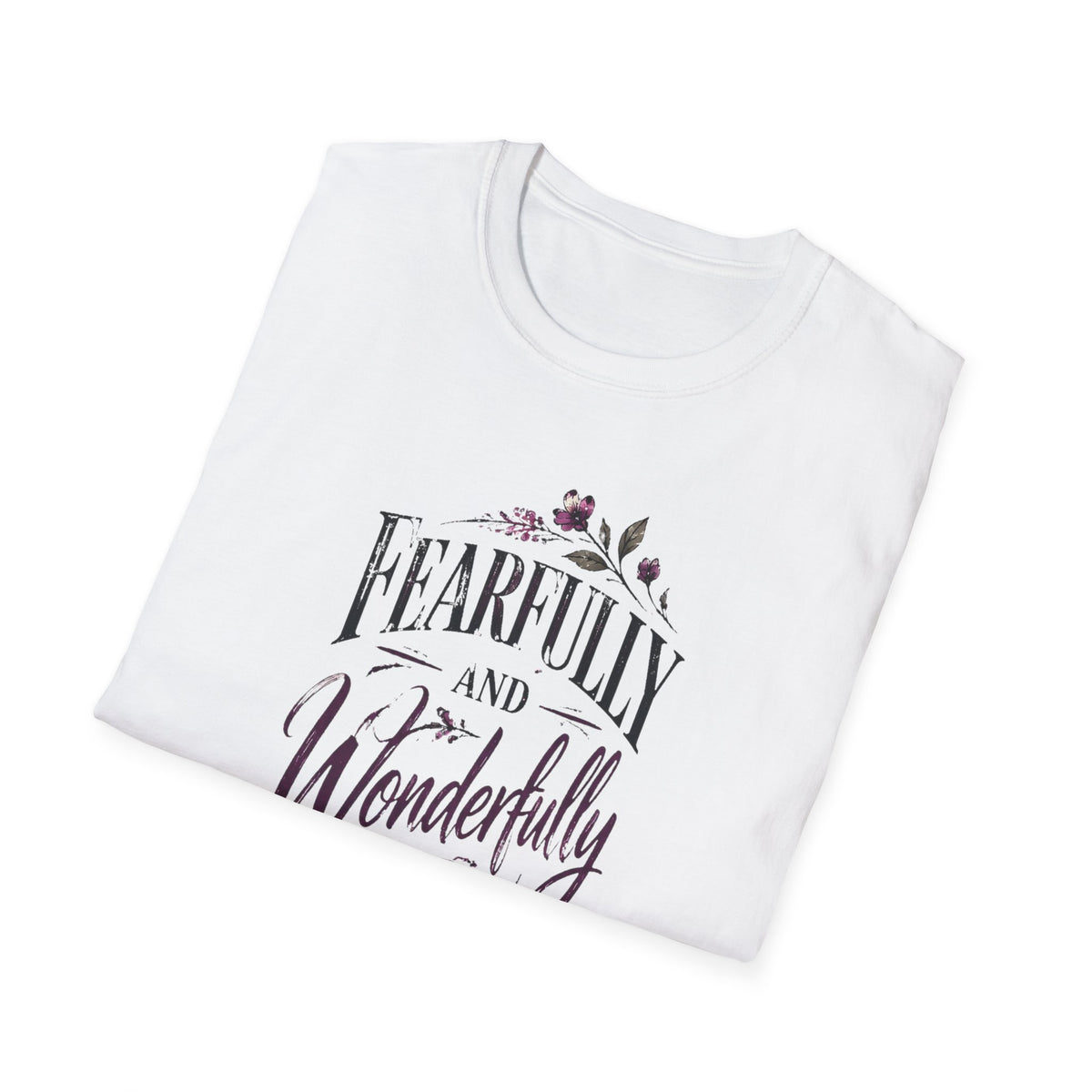 Fearfully and Wonderfully Made Inspirational Bible Verse T-Shirt