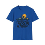 Forever With Jesus T-Shirt — Christian Faith Mountain Cross Tee (John 14:3)
