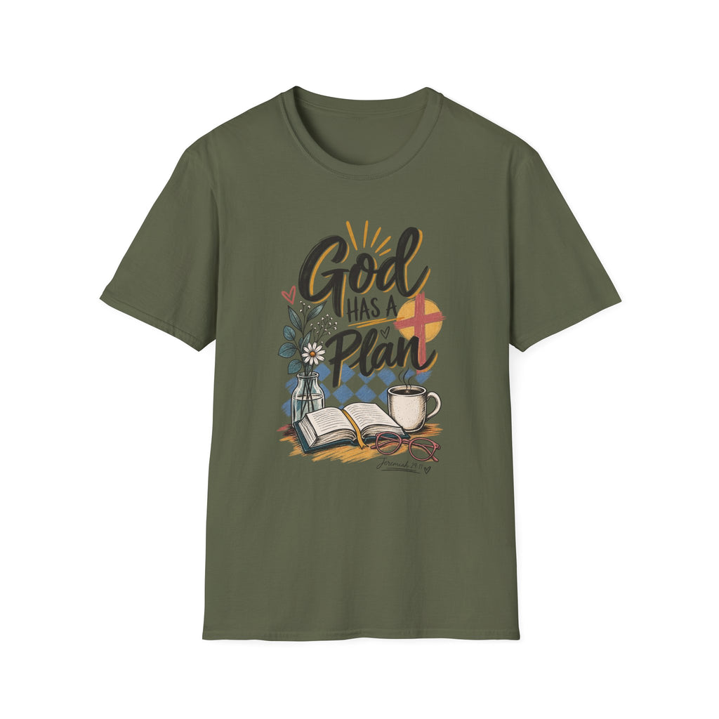 God Has a Plan Christian Faith T-Shirt