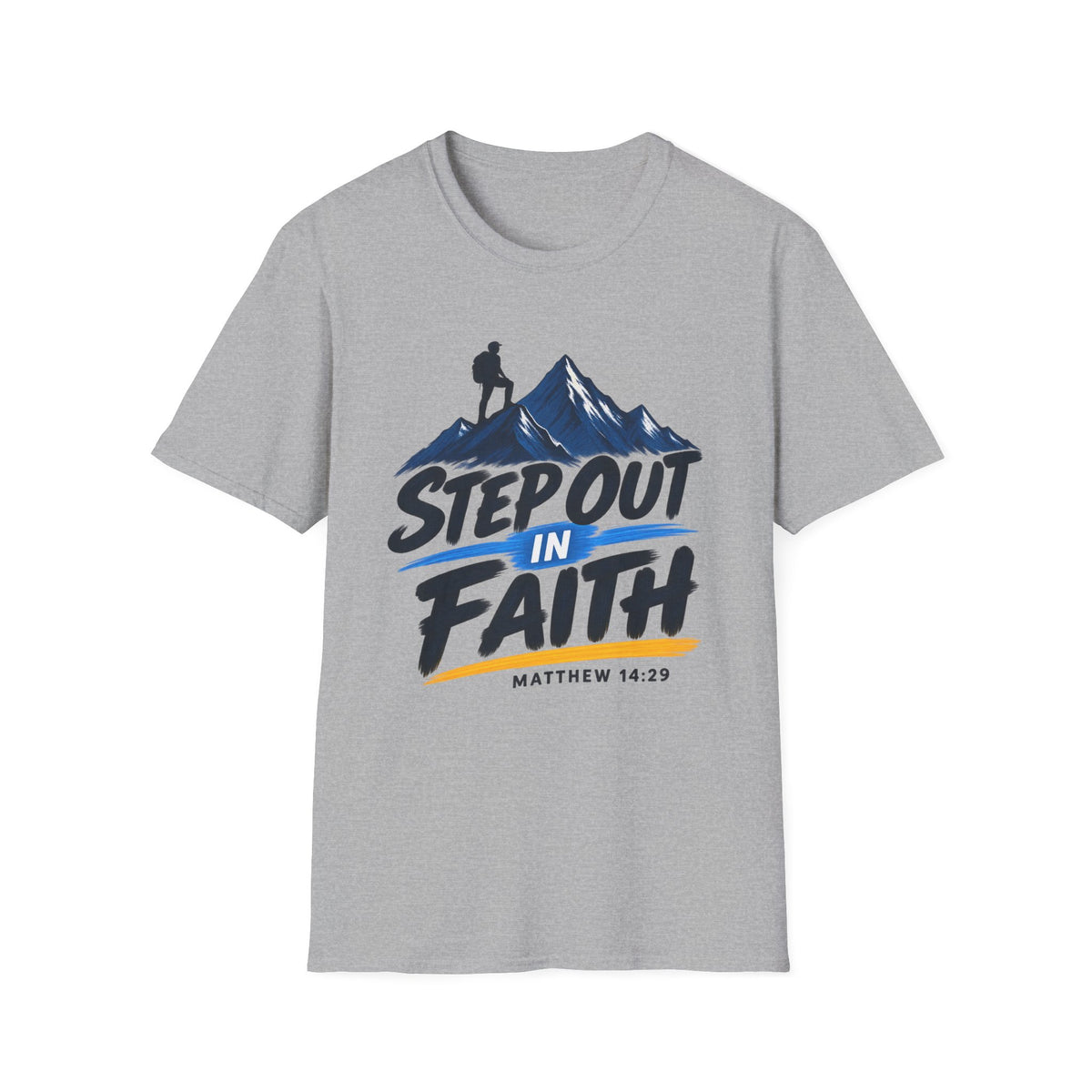 Step Out in Faith Christian T-Shirt – Matthew 14:29
