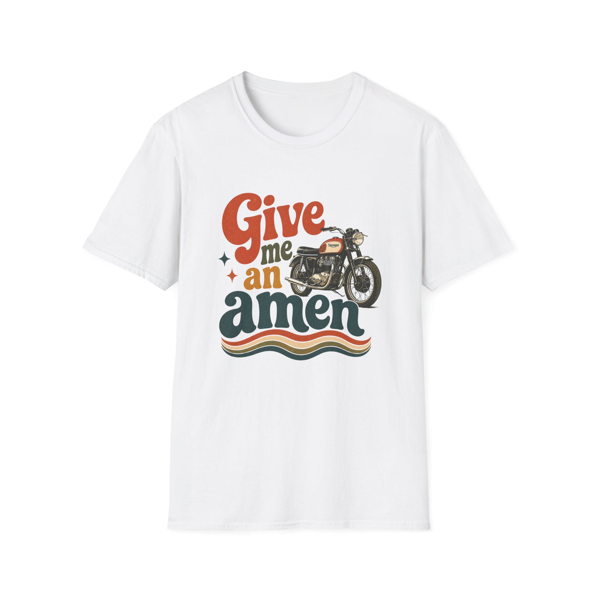 Give Me an Amen Motorcycle Graphic T-Shirt