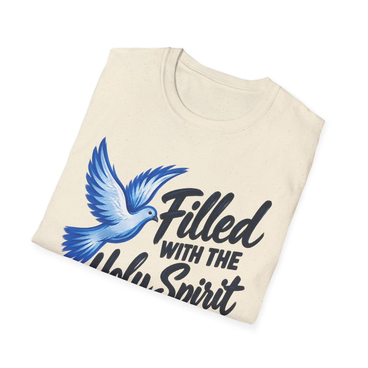 Filled With the Holy Spirit T-Shirt — Christian Dove Scripture Tee (Acts 1:8)