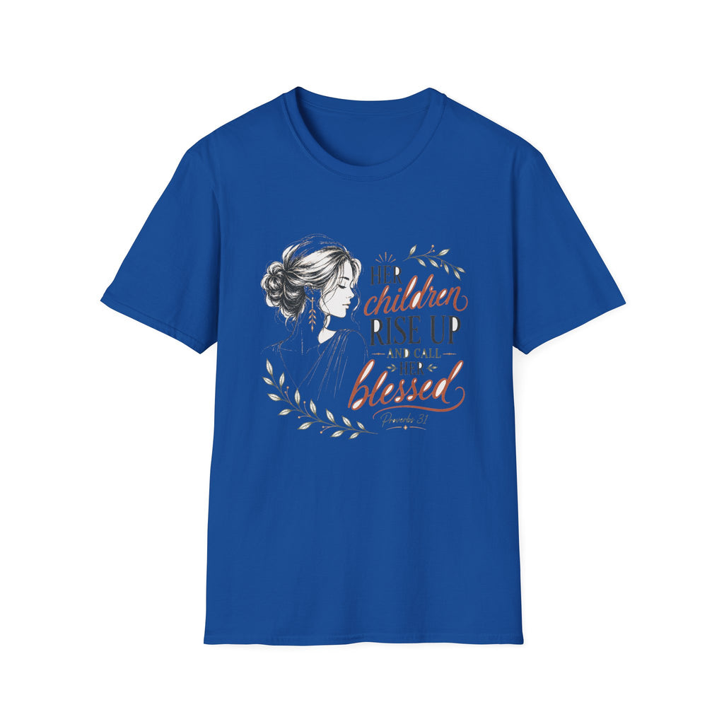 Her Children Rise Up Blessed T-Shirt — Inspirational Tee