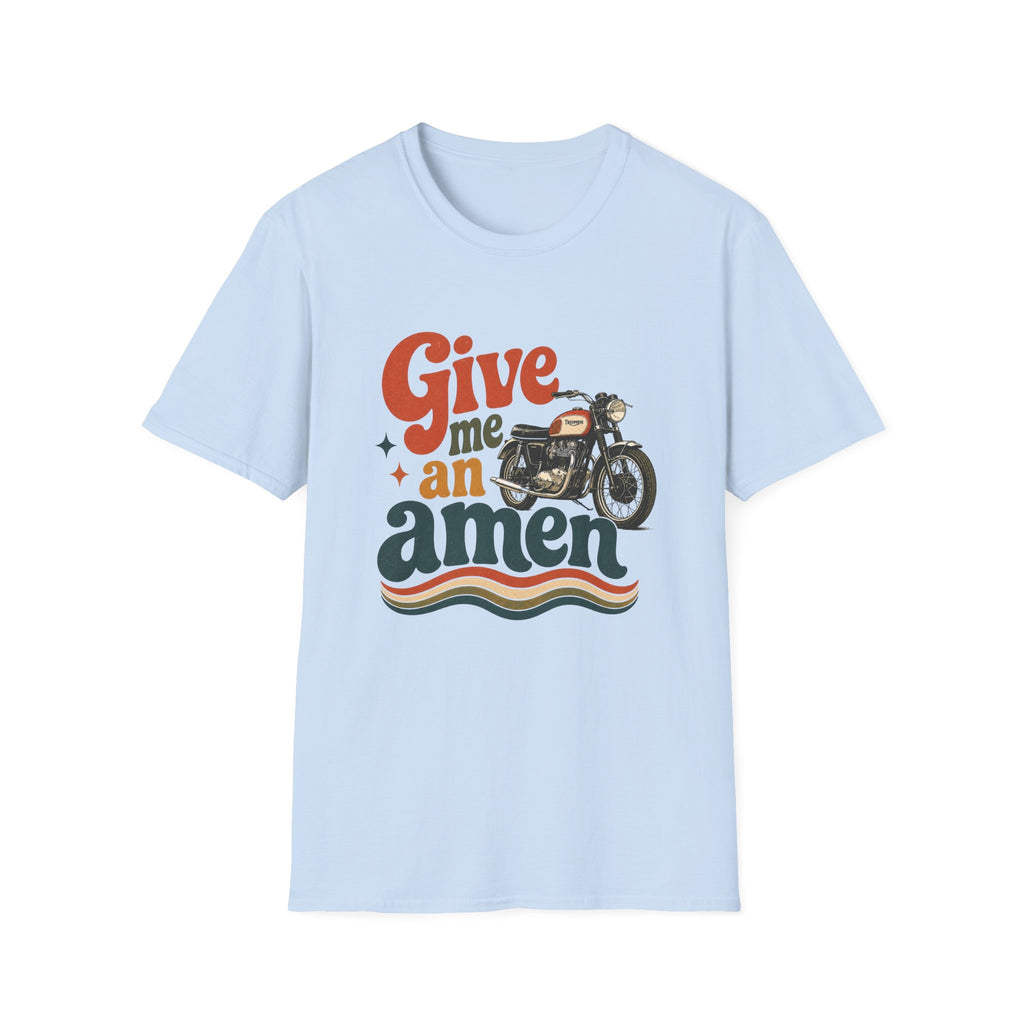Give Me an Amen Motorcycle Graphic T-Shirt