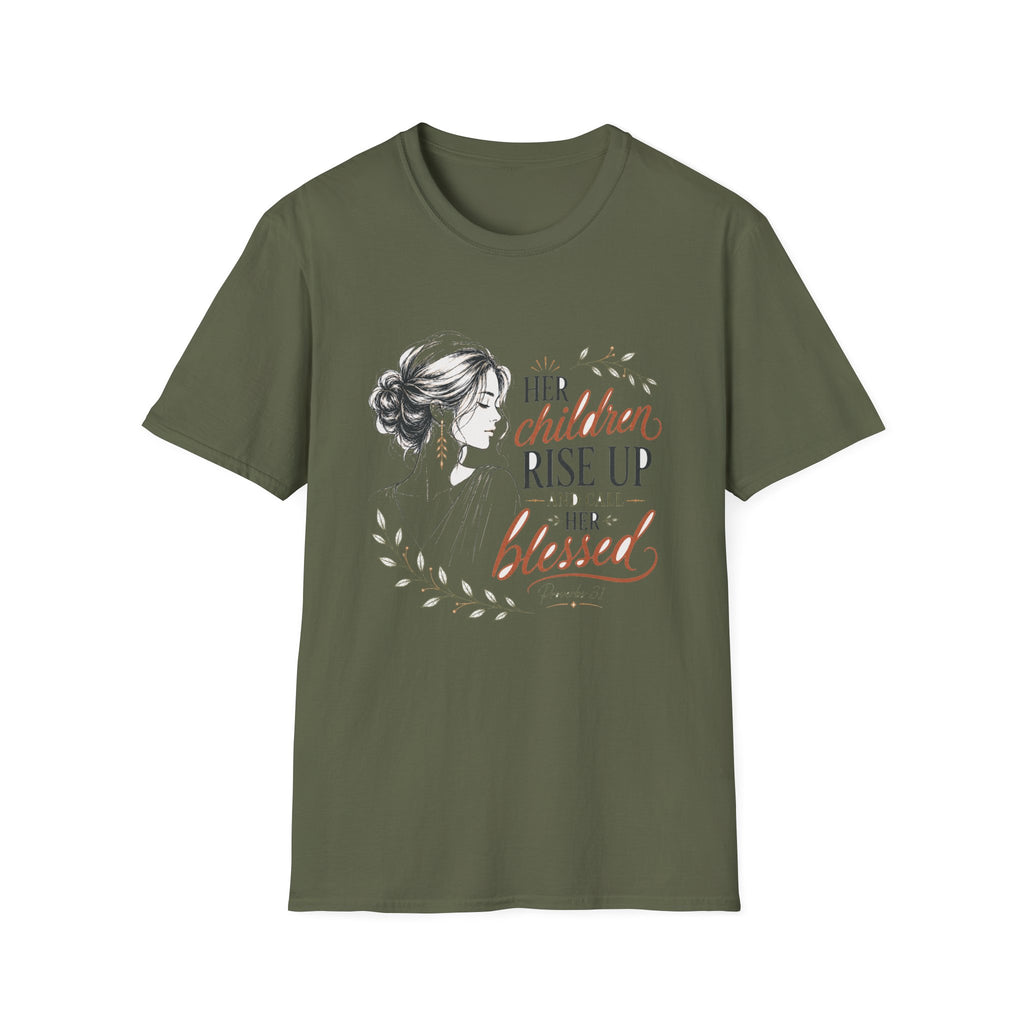 Her Children Rise Up Blessed T-Shirt — Inspirational Tee