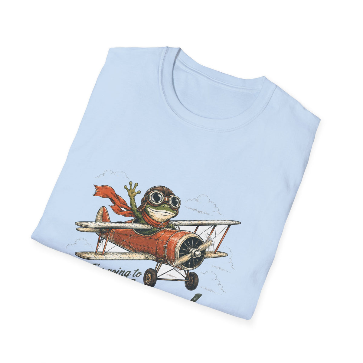 Copy of Copy of I'm Going to Church T-Shirt — Vintage Pilot Bull Dog Graphic Tee