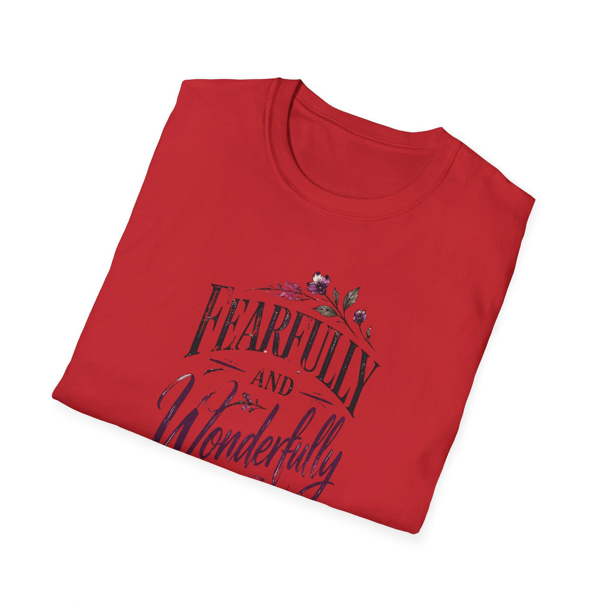 Fearfully and Wonderfully Made Inspirational Bible Verse T-Shirt