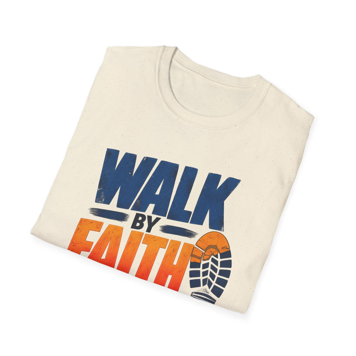 Walk by Faith T-Shirt – 2 Corinthians 5:7 Inspirational Christian Tee