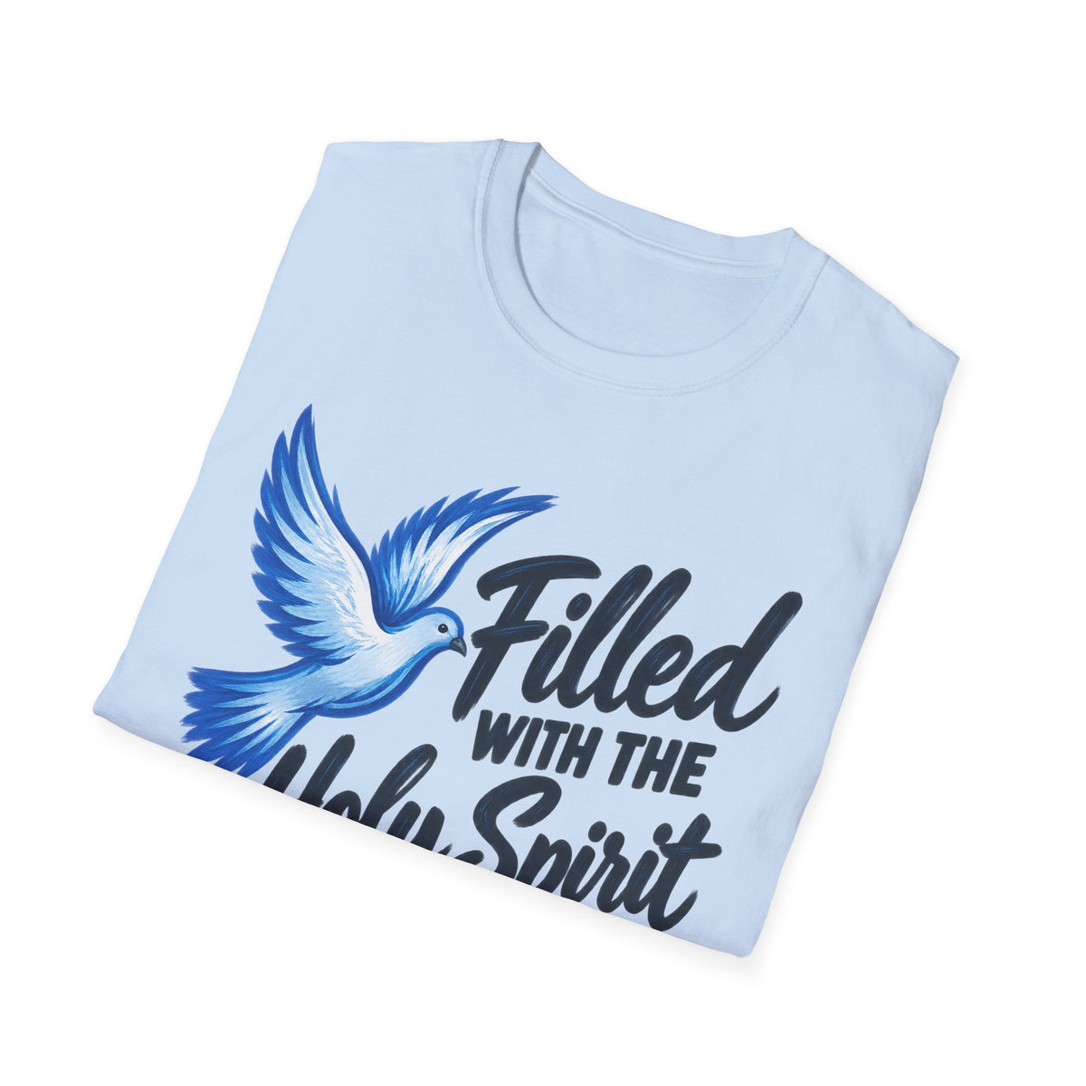 Filled With the Holy Spirit T-Shirt — Christian Dove Scripture Tee (Acts 1:8)
