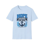 Hope Anchors the Soul T-Shirt — Christian Anchor Tee (Hebrews 6:19)
