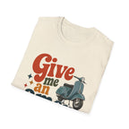 Give Me an Amen Graphic Scooter T-Shirt – Faith-Inspired Christian Retro Design