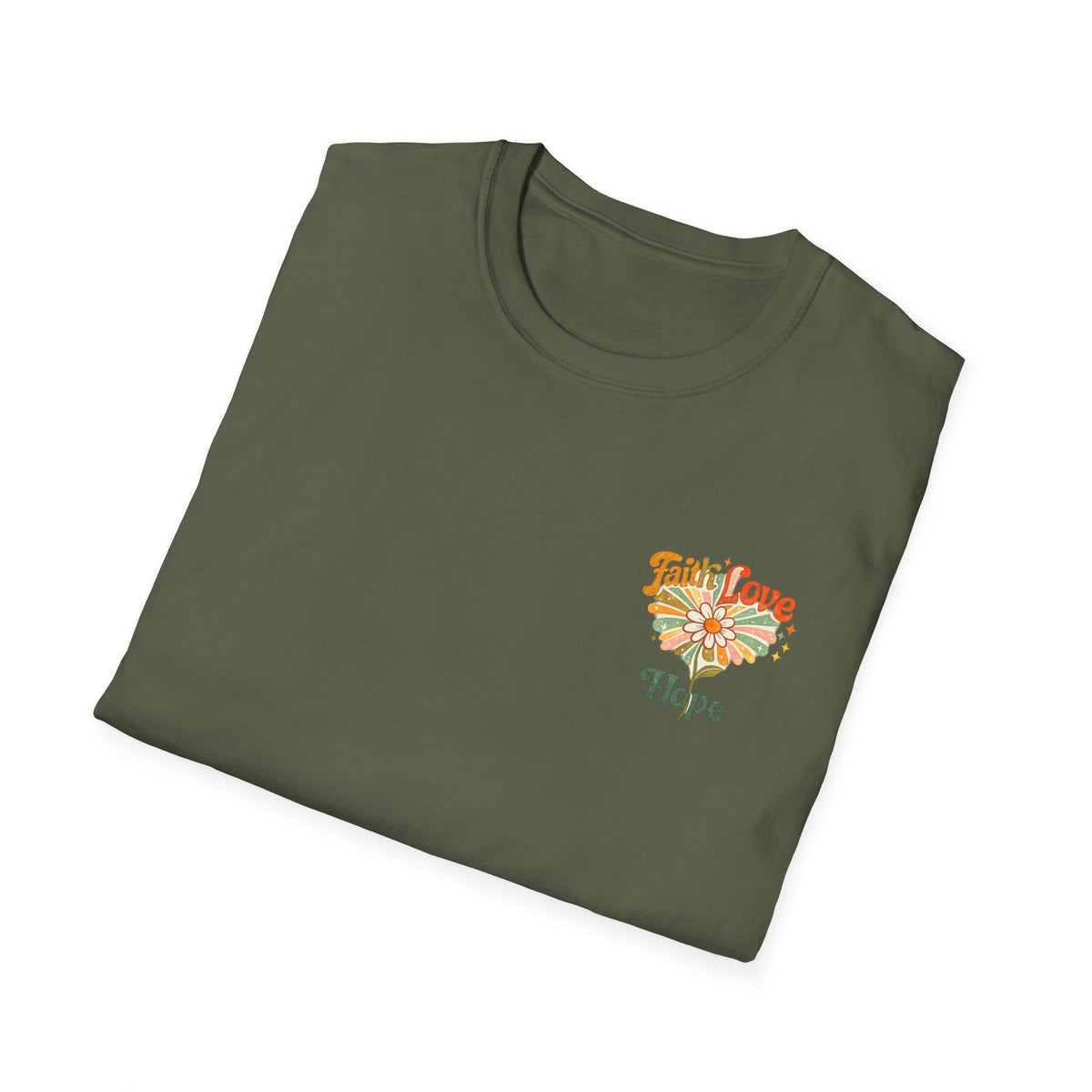 Hope Floral T-Shirt — Small Chest Flower Graphic Tee