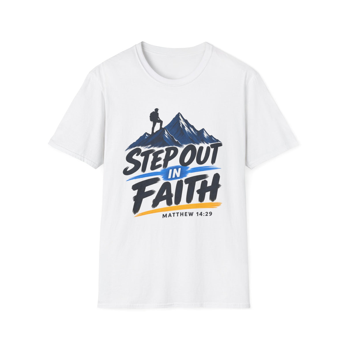 Step Out in Faith Christian T-Shirt – Matthew 14:29