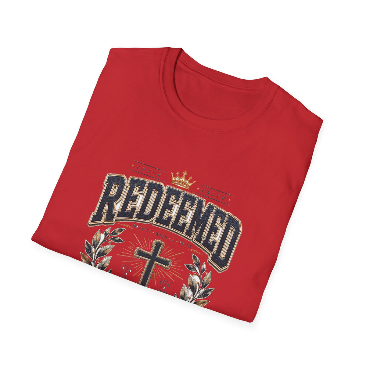 Redeemed Christian T-Shirt — Cross & Laurel Faith Tee