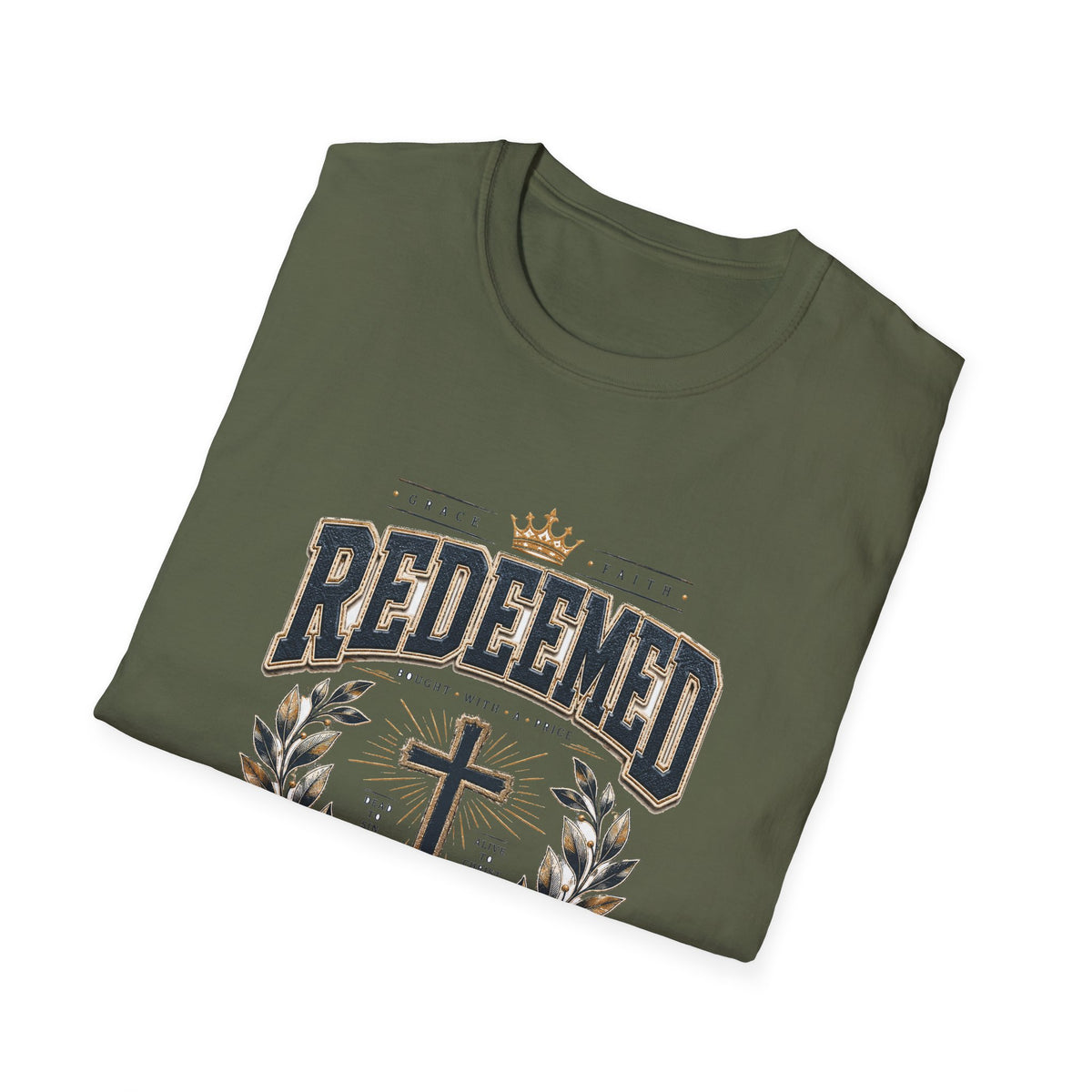 Redeemed Christian T-Shirt — Cross & Laurel Faith Tee