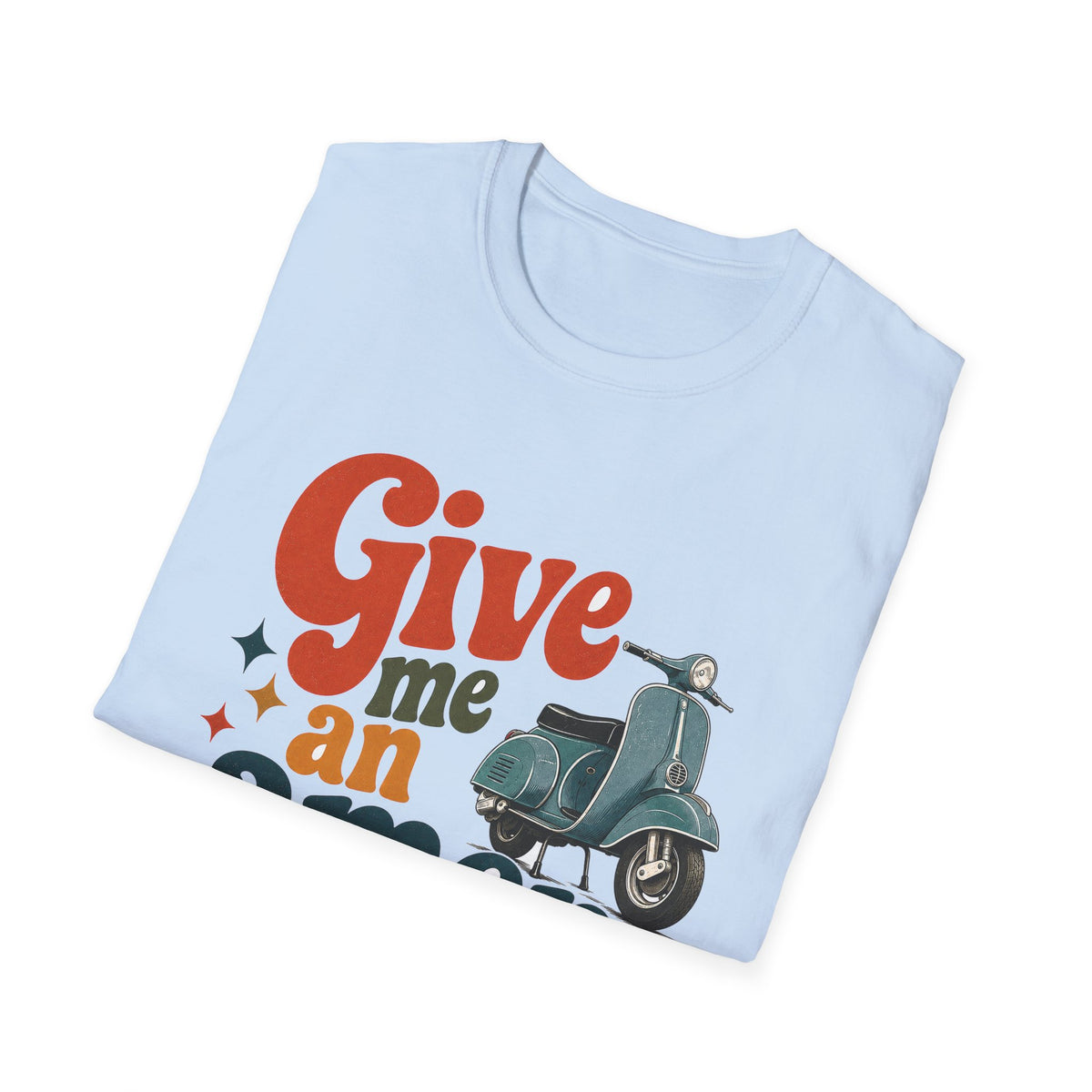 Give Me an Amen Graphic Scooter T-Shirt – Faith-Inspired Christian Retro Design