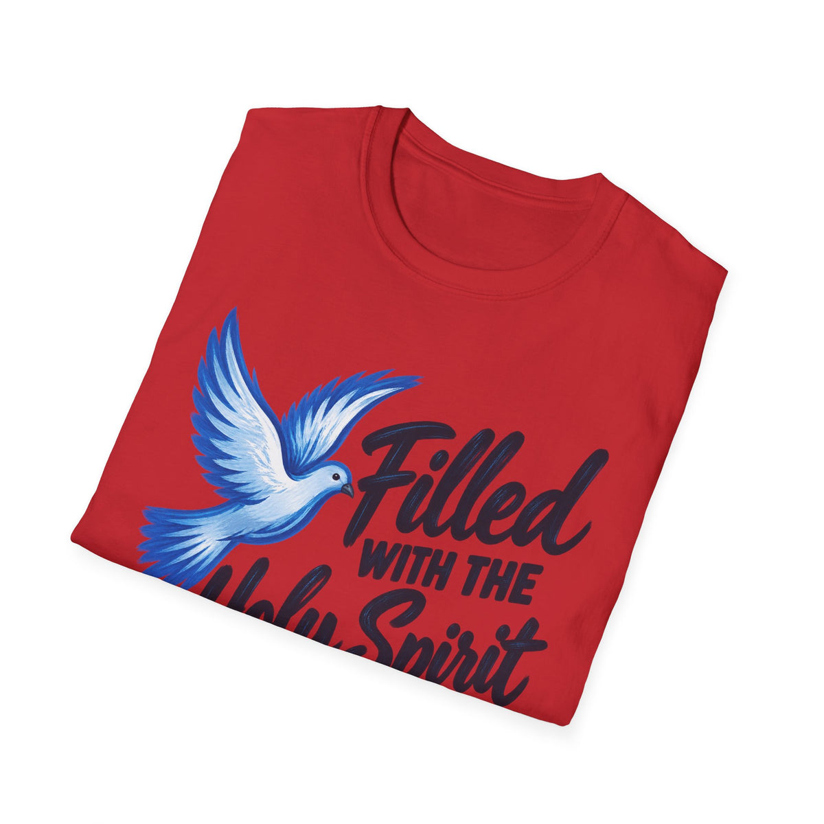 Filled With the Holy Spirit T-Shirt — Christian Dove Scripture Tee (Acts 1:8)