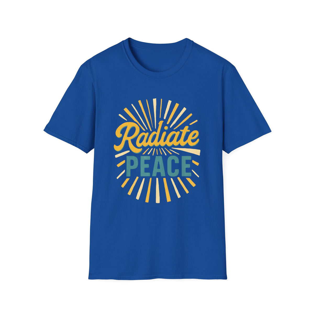Radiate Peace T-Shirt — Sunshine Graphic Tee for Mindful Living