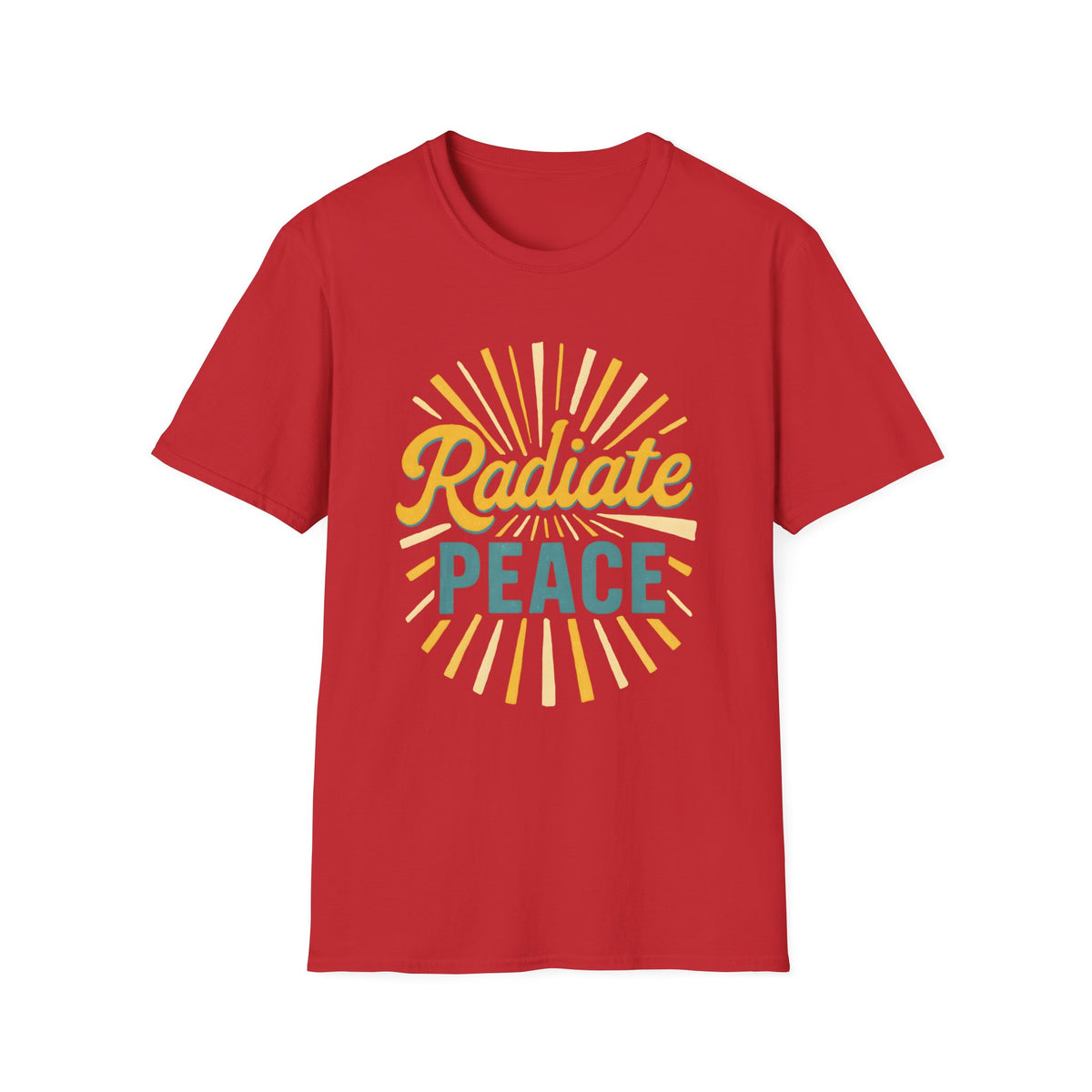 Radiate Peace T-Shirt — Sunshine Graphic Tee for Mindful Living