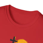 Forever With Jesus T-Shirt — Christian Faith Mountain Cross Tee (John 14:3)