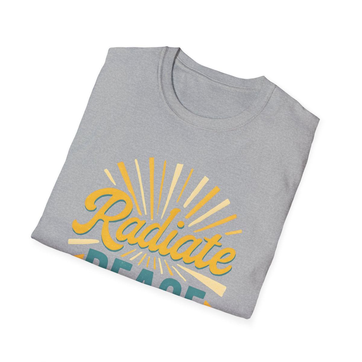 Radiate Peace T-Shirt — Sunshine Graphic Tee for Mindful Living
