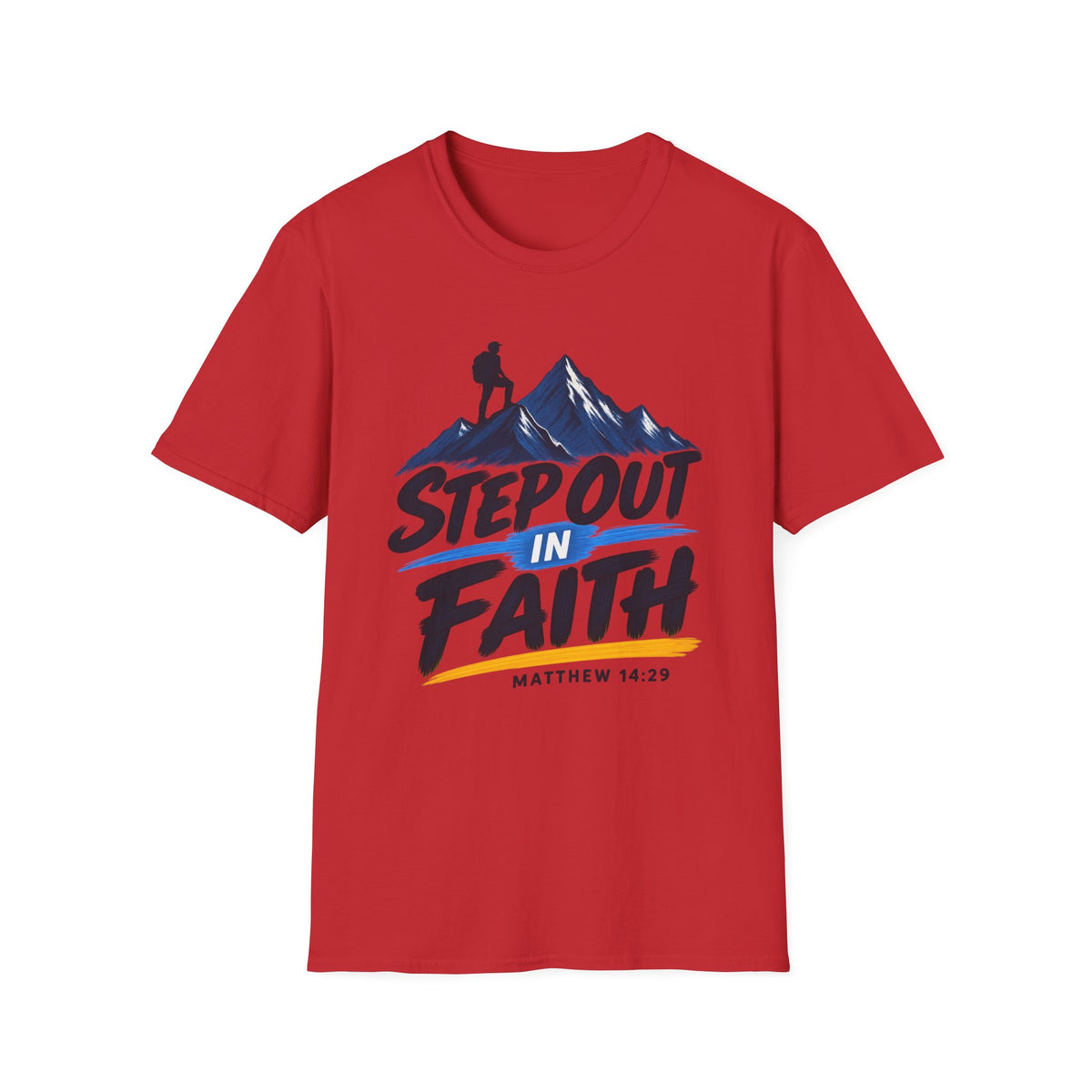 Step Out in Faith Christian T-Shirt – Matthew 14:29