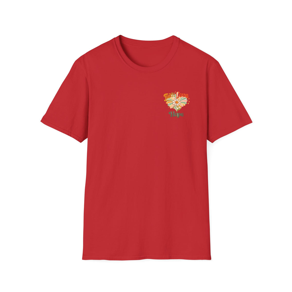 Hope Floral T-Shirt — Small Chest Flower Graphic Tee