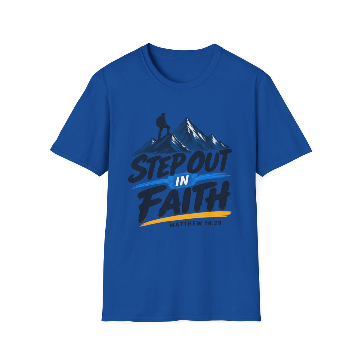 Step Out in Faith Christian T-Shirt – Matthew 14:29
